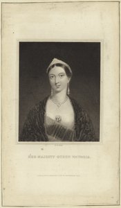 Portret van Koningin Victoria door English School