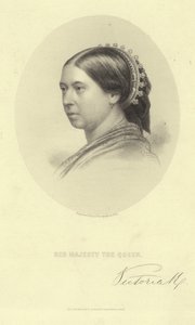 Portret van Koningin Victoria door English School