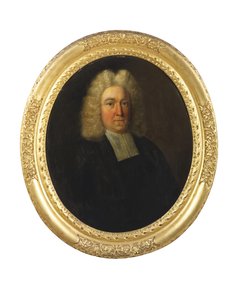 Portret van dominee Joseph Cookson, begin 18e eeuw door English School
