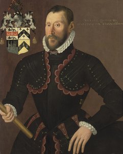 Portret van Richard Goodricke, Sen., 50 jaar oud, 1574 door English School