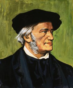 Portret van Richard Wagner, componist van De Vliegende Hollander