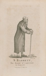 Portret van S Barrett door English School