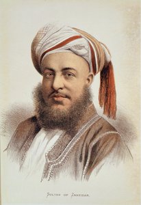 Portret van Sayyid Barghash, Sultan van Zanzibar door English School