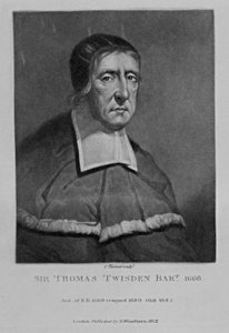 Portret van Sir Thomas Twisden, uit 