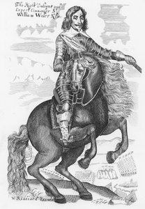 Portret van Sir William Waller (gravure)