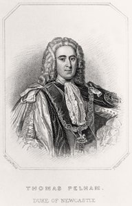 Portret van Thomas Pelham, Hertog van Newcastle, 1835 door English School