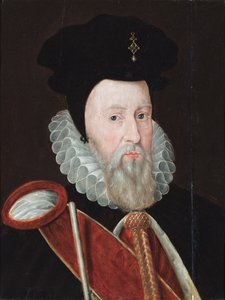 Portret van William Cecil, Lord Burghley door English School