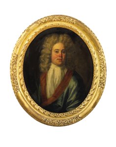 Portret van William Cookson, vroege 18e eeuw door English School