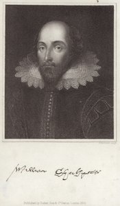 Portret van William Shakespeare door English School