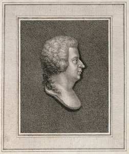 Portret van Wolfgang Amadeus Mozart (1756-91), gepubliceerd in 1814 door English School
