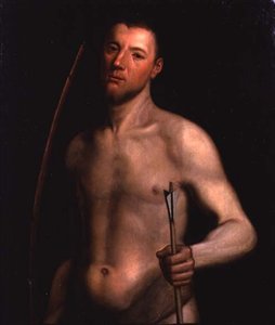 Portret van een Man als St. Sebastiaan, c.1554-60