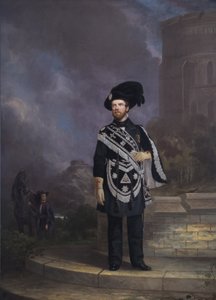 Portret van een Vrijmetselaarsridders Tempelier, midden 19e eeuw