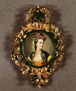 Portret van een Vrouw door English School
