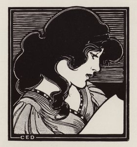 Portret van een vrouw door English School