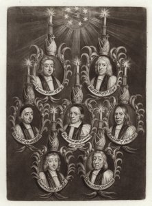 Portret van de Zeven Bisschoppen door English School