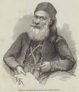 Portret van de overleden Pacha van Egypte