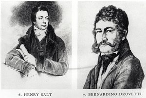 Portretten van Henry Salt (1780-1827) en Bernardino Drovetti (1776-1852) door English School