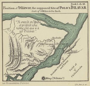 Positie van Dilawar, de Vermeende Locatie van Polo