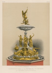 Presentatiestuk aan de Burgemeester C de Brouckere van de Stad Brussel door de Messrs Dufour, Goudsmeden