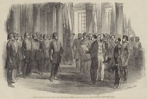 Overhandiging van het adres van de Ierse natie aan de sultan in Constantinopel door English School