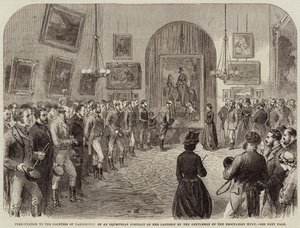 Presentatie aan de Gravin van Yarborough van een Ruiterportret van Hare Edelheid door de Heren van de Brocklesby Hunt