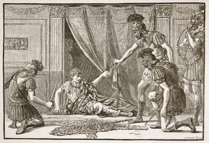 Pretoriaanse garde begroet Claudius als Imperator door English School