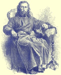 Priester van de Griekse kerk, illustratie uit Geïllustreerde Reizen, bewerkt door H. W. Bates, gepubliceerd ca. 1880 door English School