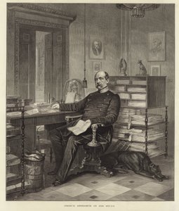 Prins Bismarck in zijn studeerkamer door English School