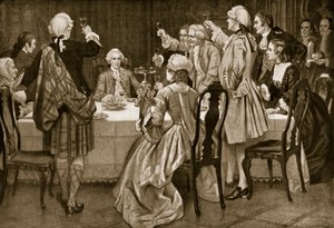 Prins Charles Edward in Holyrood, illustratie uit Hutchinsons Story of the British Nation, ca. 1923