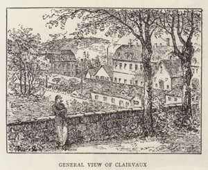 Prins Krapotkine in Clairvaux (gravure) door English School
