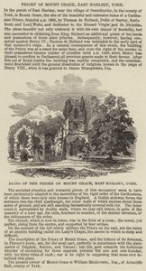Priorij van Mount Grace, East Harlsey, York door English School
