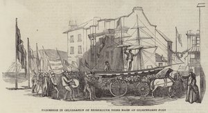 Processie ter viering van Teignmouth als onafhankelijke haven door English School