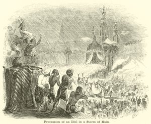 Processie van een Afgod in een Regenstorm door English School