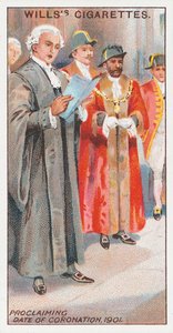 Aankondiging van de Kroningsdatum, 1901