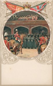 Uitroepen van koning Edward VII in St Jamess Palace, 24 januari 1901 door English School