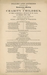 Programma van Psalmen en Anthems door English School