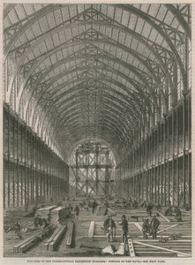 Voortgang op het Internationale Tentoonstellingsgebouw; Deel van het schip door English School