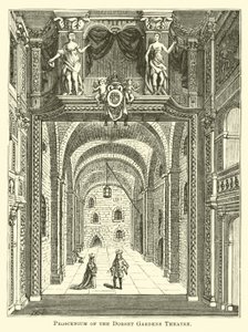 Proscenium van het Dorset Gardens Theatre door English School