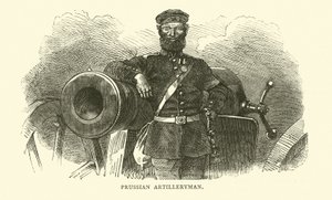 Pruisische artillerist, september 1870 door English School