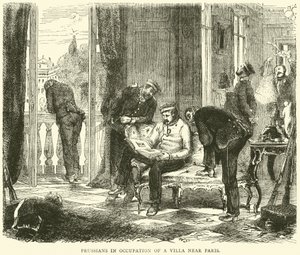 Pruisen bezetten een villa nabij Parijs, oktober 1870 door English School