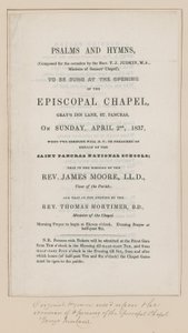 Psalmen en Hymnes te zingen in de Episcopale Kapel door English School
