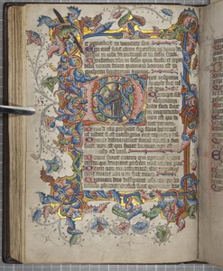 Psalter met Sarum gebruik kalender, Fol 40 verso, ca. 1425-75