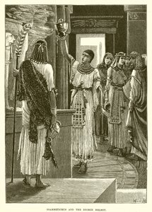Psammetichus en de bronzen helm (gravure) door English School