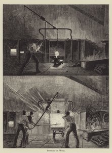 Plassers aan het werk (gravure)