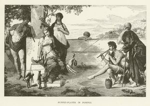 Poppenspeler in Pompeii door English School