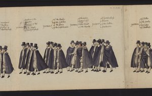 Begrafenisstoet van Koningin Elizabeth I door English School