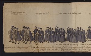 Begrafenisstoet van Koningin Elizabeth I door English School