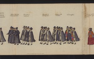 Begrafenisstoet van Koningin Elizabeth I door English School