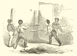 Rackets (gravure) door English School