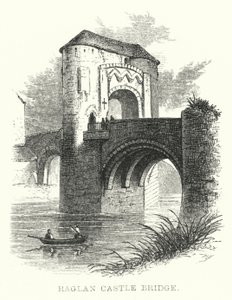 Raglan Kasteelbrug (gravure) door English School